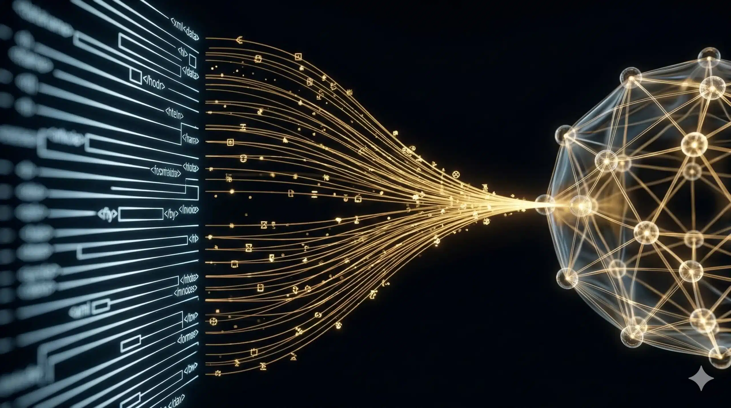 Ustrukturyzowane dane XML z KSeF przetwarzane przez AI — automatyczna analiza faktur