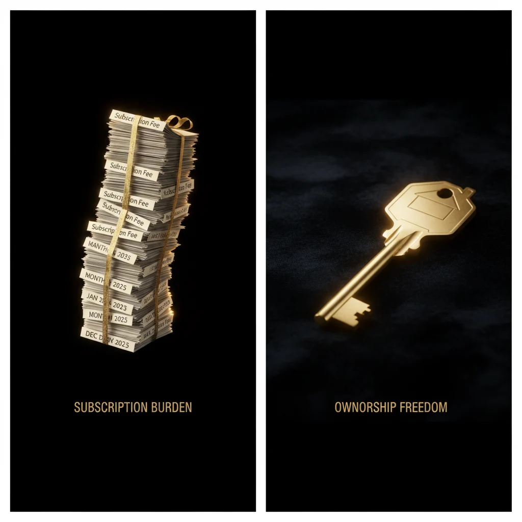 Porównanie kosztów gotowego i dedykowanego CRM na wykresie — punkt przecięcia po 2-3 latach