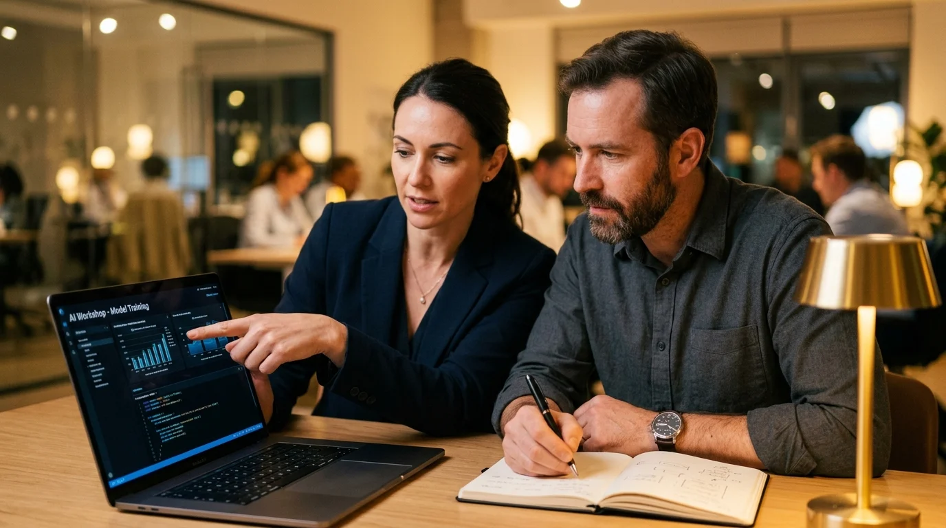 Warsztaty AI stacjonarnie — interakcja na żywo podczas szkolenia w Trójmieście